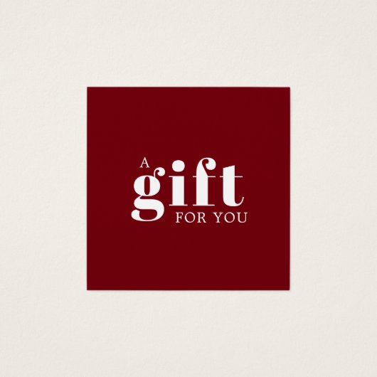 Elegant Deep Red White Beauty Salon (Vorderseite)