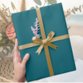 Elegant Deep Teal Minimalist Wrapping Paper Roll Geschenkpapier