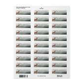 Elegant Deer Buck Weddings Rücksendeadresse (Vorne)