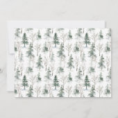 Elegant Deer Christmas HOLIDAY OPEN HOUSE Einladung (Rückseite)