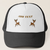 Elegant Deer Left and Right sides Images ADD TEXT Truckerkappe (Vorderseite)