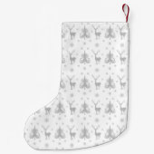 Elegant Deer Pattern Kleiner Weihnachtsstrumpf (Rückseite)