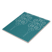 Elegant, dekorativ, Polka Punkte, Linien, Wirbel Fliese (Seite)