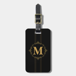 Elegant dekoriert Golden RF Mit Monogramm Gepäckanhänger