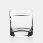 Elegant dekoriert Schwarzes Monogramm C Whiskyglas (Links)