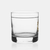 Elegant dekoriert Schwarzes Monogramm C Whiskyglas (Rechts)