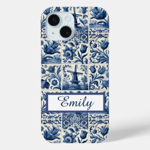 Elegant Delft Tiles Personalisiert Case-Mate iPhone Hülle