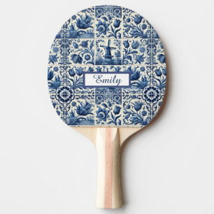 Elegant Delft Tiles Personalisiert Tischtennis Schläger
