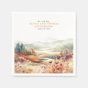 Elegant Delicate Fall Nature Serviette