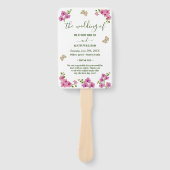 Elegant Delicate Purple Orchids Wedding Program Fächer (Vorderseite)