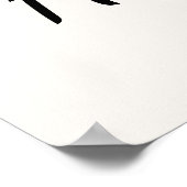 Elegant Delicate Script Stay Calm & Stay Home Poster (Ecke)