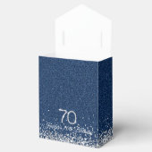 Elegant Denim & Diamonds 70th Birthday Geschenkschachtel (Geöffnet)