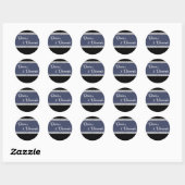 Elegant Denim und Diamonds Stickers (Blatt)
