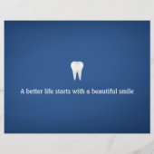 Elegant Dental | Blau Flyer (Hinten)