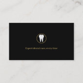 Elegant Dental | Blau Visitenkarte (Rückseite)