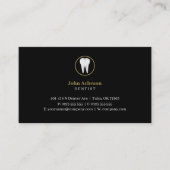 Elegant Dental | Blau Visitenkarte (Vorderseite)