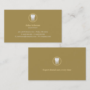 Elegant Dental Blau Visitenkarte