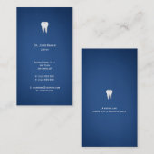 Elegant Dental | Blau Visitenkarte (Vorne/Hinten)