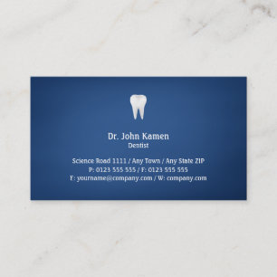 Elegant Dental   Blue Visitenkarte