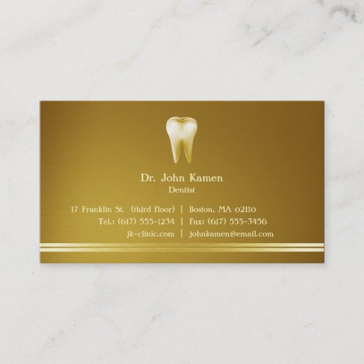 Elegant Dental Visitenkarte (Vorderseite)
