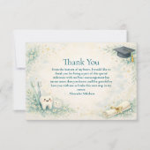 Elegant Dentist White Coat Graduation Dankeskarte (Vorderseite)