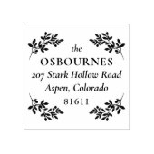 Elegant Der Familienname Berry Greenery Gummistempel (Prägung)