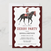 Elegant Derby Party Horse Racing Invitation Einladung (Vorderseite)