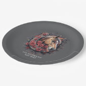 Elegant Derby Party Pappteller (Schrägansicht)