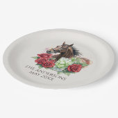 Elegant Derby Party  Pappteller (Schrägansicht)