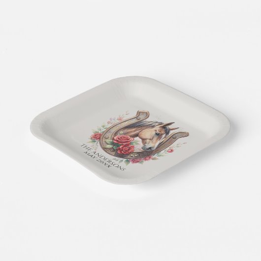 Elegant Derby Party Pappteller (Gewinkelt)