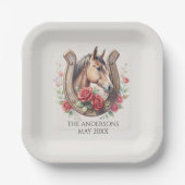 Elegant Derby Party Pappteller (Vorderseite)