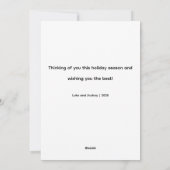 Elegant designed Christmas Tree Feiertagskarte (Rückseite)