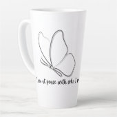 Elegant designed cushion Mug Milchtasse (Linke Ecke)