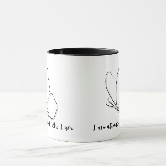Elegant designed cushion Mug Tasse (Zentrum)