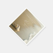 Elegant Destination Beach Wedding Vielen Dank Serviette (Ecke)