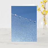 Elegant Dew Drop, Natur Meditation Poesie Karte (Gelbe Blume)