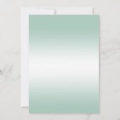 Elegant Diamond Bow, Aqua Marine & Black Birthday Einladung (Rückseite)