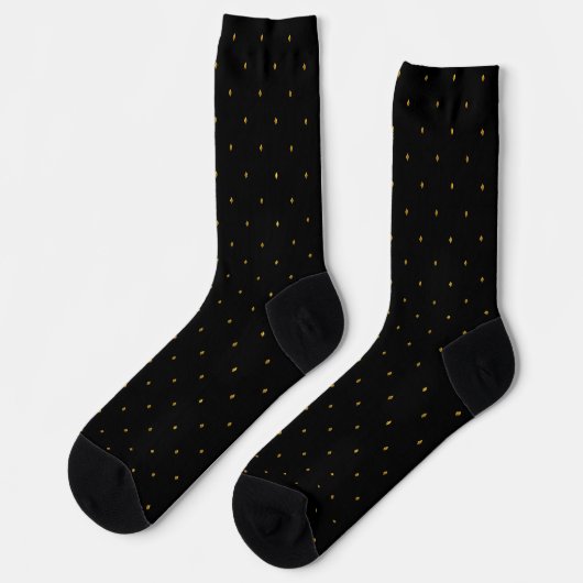 Elegant Diamond geformte Teardrop-Muster Socken (Linkes Detail)