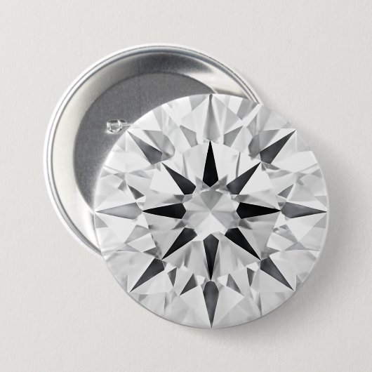 Elegant Diamond Inspired 3" Button - Custom Design (Vorne & Hinten)