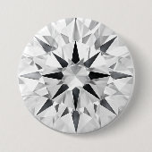 Elegant Diamond Inspired 3" Button - Custom Design (Vorderseite)