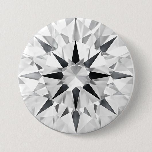 Elegant Diamond Inspired 3" Button - Custom Design (Vorderseite)
