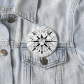 Elegant Diamond Inspired 3" Button - Custom Design (Beispiel)