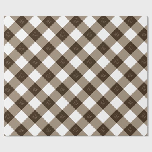 Elegant Diamond Pattern Geschenkpapier (Flach)