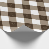 Elegant Diamond Pattern Geschenkpapier (Ecke)