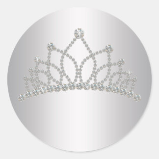 Elegant Diamond Tiara Princess Sticker