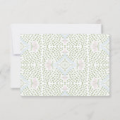 Elegant Diamond Wedding RSVP Karte (Rückseite)
