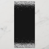 Elegant Diamonds 60. Geburtstag Abendessen Flat Me Menükarte (Rückseite)