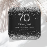 Elegant Diamonds 70th Birthday Party Paper Plate Pappteller<br><div class="desc">Servieren Sie stilvoll mit unseren eleganten Diamonds 70. Geburtstagsparty Paper Tellern, die in einem schicken Schwarz-Silber-Design gestaltet sind. Diese Teller sind ideal für Meilensteine-Feierlichkeiten und eignen sich ideal für vierzig Geburtstags-Dekorationsideen. Sie vervollständigen alle klassischen Dekorationen aus dem 70. Jahrhundert. Eine vielseitige Wahl sowohl für die Ideen zum 70. Geburtstag von...</div>