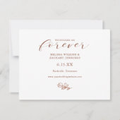 Elegant, die wir Save the Date auf ewig entschiede (Vorderseite)