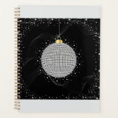 Elegant Disco Ball Christmas Ornament Planer (Vorderseite)